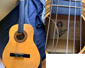 vintage Castilla CN40 classical acoustic guitar, which is typically a 3/4-size student model
