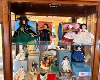 collection of vintage Madame Alexander Gone With the Wind dolls