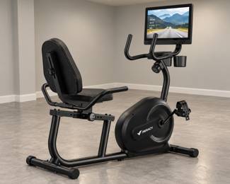 S08 Aura Recumbent Bike with 15.6" HD screen