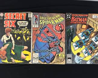 vintage Marvel and DC comic books