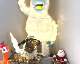 large lighted Bumble the Abominable Snow , assorted holiday decorc
