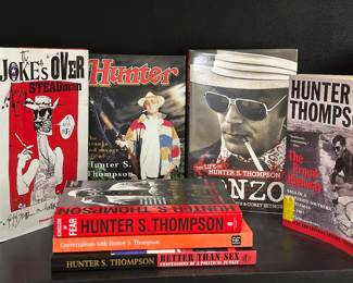 Collection of books by and about Hunter S. Thompson