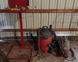 Shop Vaccums, Tools, and Tool Stand