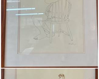 Pair of Original Artwork by Artist Charly Hansen of Traverse, MI