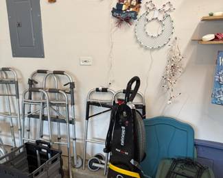 Walkers and carpet cleaner 