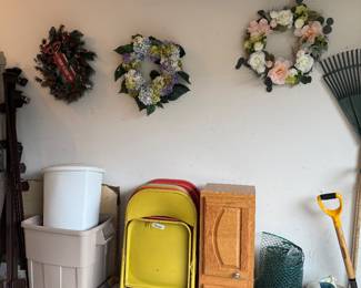 Metal folding chairs 