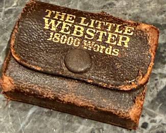 1920s leather bound dictionary