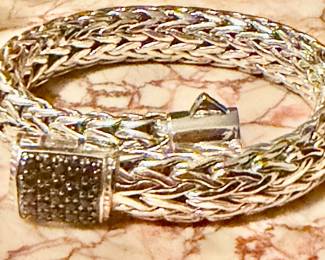 John Hardy black diamond large MM bracelet