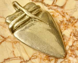 RARE KIESELSTEIN CORD SS ARROWHEAD PENDANT