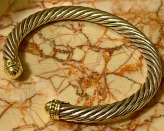 Large MM David YURMAN 1990s cable bracelet