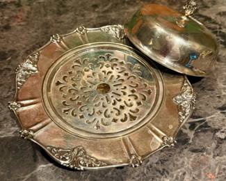 TIFFANY COVERED BUTTER DISH