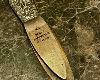 Rare Sterling Victorian bookmark
