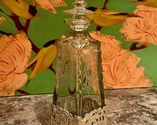 Large Sterling French decanter
