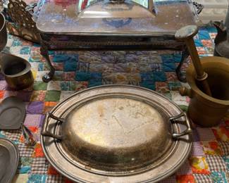 Silver-plate and other metal