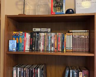 VHS, CD's, DVD's, Tape Cassettes, Books