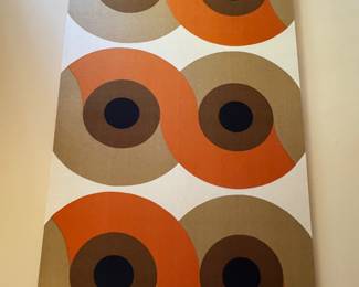Very Large Mid Century Canvas Art
