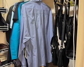 Men's Clothing, purses and bags