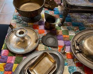 Silver-plate and other metal