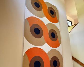 Very Large Mid Century Canvas Art