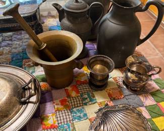 Silver-plate and other metal