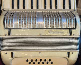 Vintage piano accordion with case