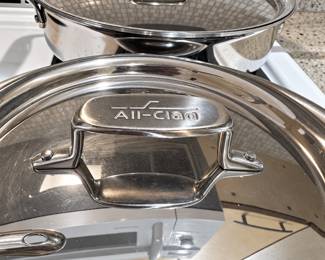 All Clad pots and pans
