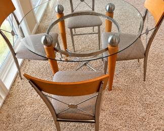 Five-piece contemporary dining set