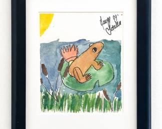Whimsical framed artwork