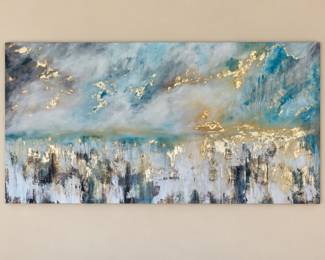 abstract canvas wall art 4 1/2' x 2'