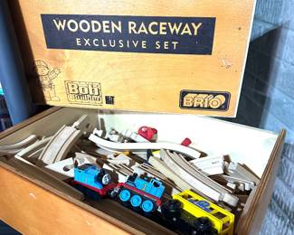 FAO Schwarz wooden raceway