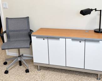Office furniture: ALLSTEEL desk and credenza