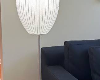Herman Miller Nelson cigar, bubble floor lamp 54" H