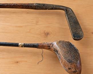 Vintage golf clubs