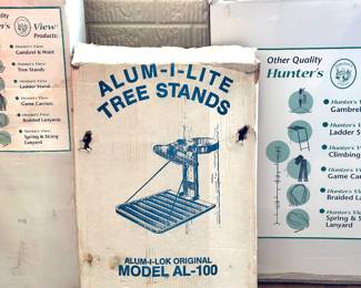 Boxed hunting tree stands