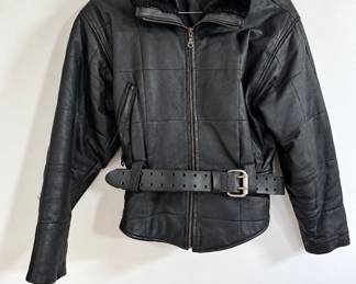 Northern Style cropped leather jacket