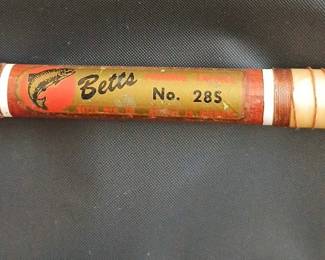 Vintage Betts No. 28S fishing rod