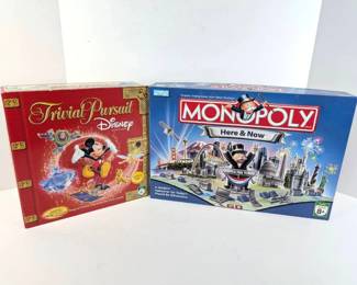 BB422 Disney Trivial Pursuit Monopoly Here Now Games