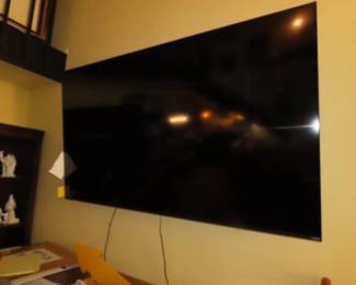 Large 70 inch TV.