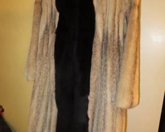 Fur coat.