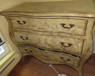 Three drawer Bombay chest of drawers.