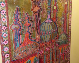 Batik fabric artwork.