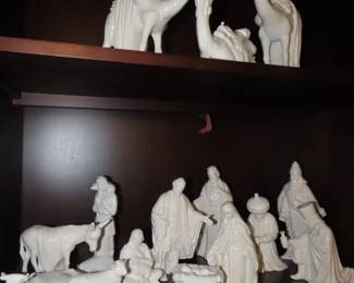 Ceramic nativity scene.