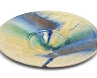 Bill Campbell Art Pottery 11.5 Bowl Signed