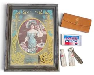 Vintage PepsiCola Pub Mirror And More