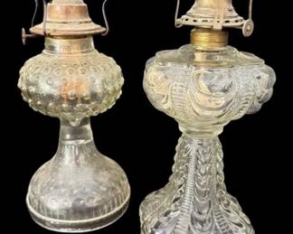 Clear Glass Kerosene Oil Lamp Bases