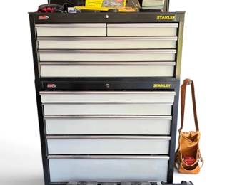 Stanley Rolling Metal Tool Chest And More