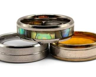 3 Mens Wedding Bands