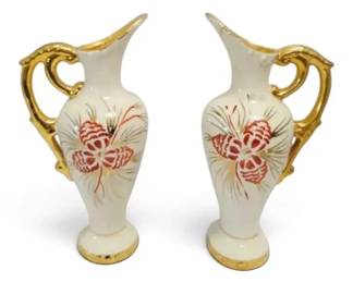 Handpainted Pine Cone Vases