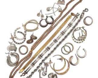 Mixed Metals Costume Jewelry