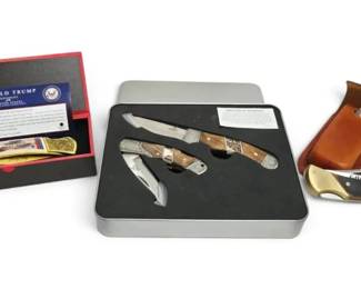 Gerber, President Trump,  Goodyear Collectible Pocket Knives